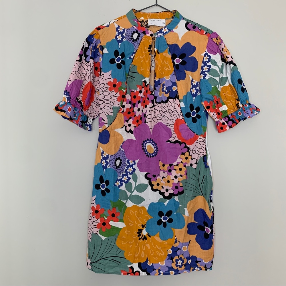 ASOS Floral Mini Dress - Multicolor